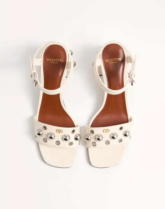 Valentino Nellcôte Sandal In Grainy Calfskin 60Mm - Image 5